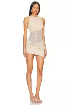 Мини-Платье soraia Camila Coelho, бежевый