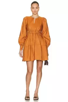 Мини-платье Spectral с V-образным вырезом Aje, коричневый