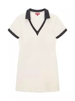 Мини-платье STAUD COURT Volley STAUD, слоновая кость