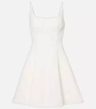 Мини-платье свадебное Joy из хлопковой смеси Staud, слоновая кость