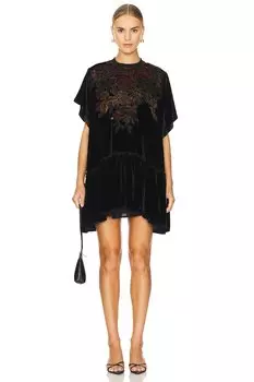 Мини-Платье sweet echoes Free People, цвет twilight combo