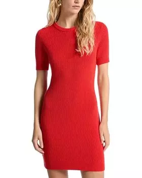 Мини-платье-свитер Michael Kors, красный
