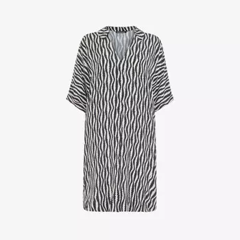 Мини-Платье свободного кроя Melanie с графическим принтом Whistles, черный