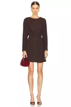 Мини платье таша Simkhai, цвет espresso