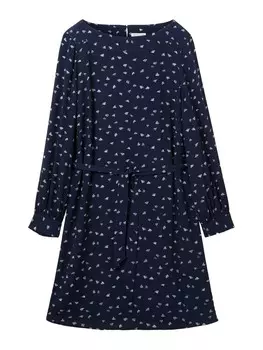 Мини платье TOM TAILOR Dress, темно-синий