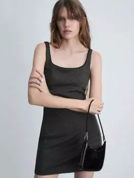 Мини-платье трэвиса Mango, темно-серый