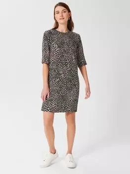 Мини-платье-туника Hobbs Iza с животным принтом, Многоцветный
