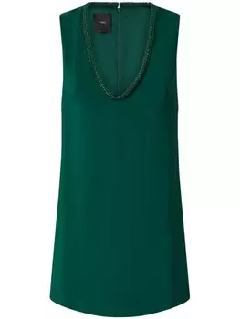 Мини-платье, украшенное кристаллами PINKO