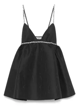 Мини-платье, украшенное кристаллами Vivetta, черный