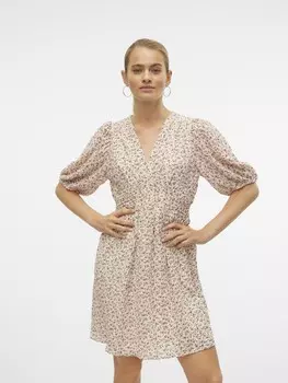 Мини платье VERO MODA Dress, бежевый