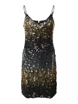 Мини платье VERO MODA Dress RIA, цвет gold/black