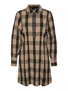 Мини платье VERO MODA Dress SOFIA, темно-бежевый