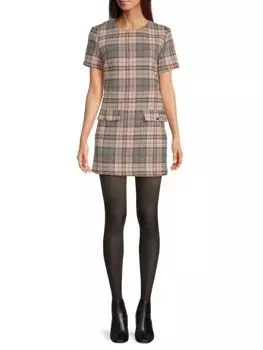 Мини-платье в клетку Area Stars, цвет Beige Multicolor