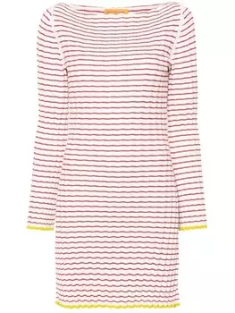 Мини-платье в полоску Guest In Residence, серый