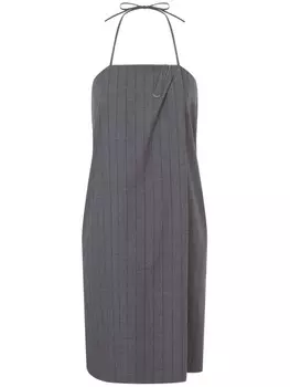 Мини-платье в полоску Moschino, серый