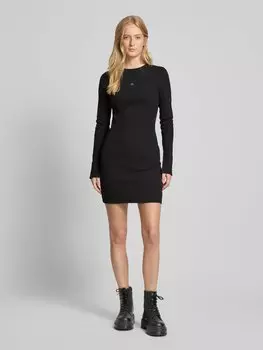 Мини-платье в рубчик Calvin Klein Jeans, черный