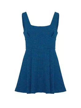 Мини-платье в складку Nocturne, синий