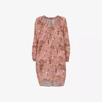 Мини-Платье в виде кокона с анималистичным узором Whistles, мультиколор