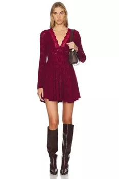 Мини-Платье «все твое» Free People, красный