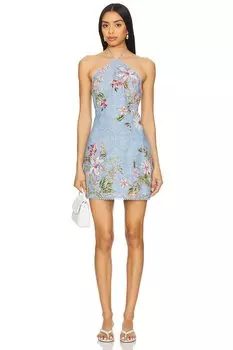 Мини-платье X revolve от Hemant And Nandita, sky blue