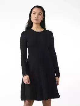 Мини-платье Y.A.S "YASBECCO LS KNIT DRESS S. NOOS", черный