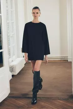 Мини платье ZARA, черный