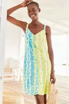 Мини-платье застегивается на пуговицы Next