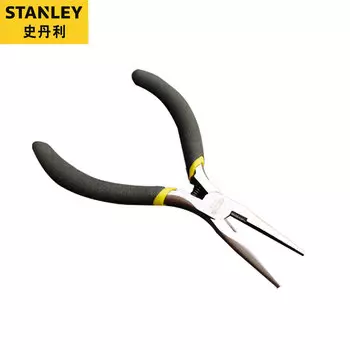 Мини-плоскогубцы с остроконечными носками Stanley с черной ручкой, 5 дюймов, 84-119-23, корпоративный эксклюзив