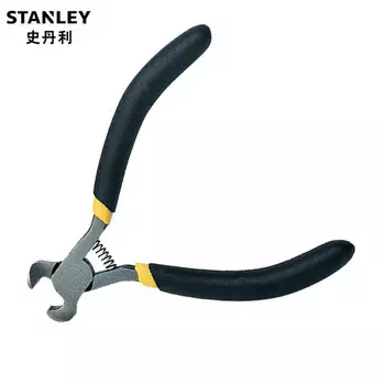 Мини-плоскогубцы STANLEY, 4-дюймовые многофункциональные маленькие плоскогубцы ручной работы с черной ручкой 84-125-23