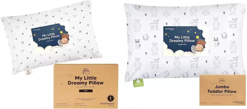 Мини-подушка для малышей Kea Babies с наволочкой и подушка для малышей с наволочкой, Jumbo 14X20-9x13 Мини-подушка My Little Dreamy — мягкие подушки для сна для малышей из органического хлопка KeaBabies