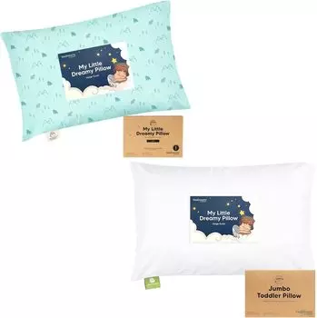 Мини-подушка для малышей Kea Babies с наволочкой и подушка для малышей с наволочкой, Jumbo 14X20-9x13 Мини-подушка My Little Dreamy — мягкие хлопковые подушки для сна для малышей — Подушки для малышей KeaBabies