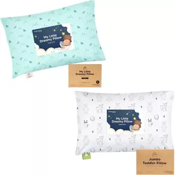 Мини-подушка Kea Babies для малышей с наволочкой и подушка для малышей с наволочкой, Jumbo 14X20-9x13 Мини-подушка My Little Dreamy — мягкие подушки для сна из органического хлопка для малышей — Подушки для малышей KeaBabies