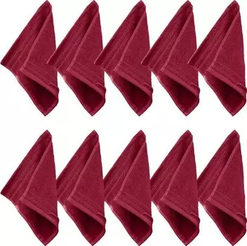 Мини-полотенца Erwin Mller 10er-Pack 202516, 30x1x30 см цвет weinrot