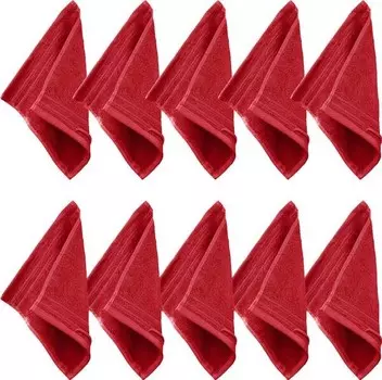 Мини-полотенца Erwin Mller 10er-Pack 202516, 30x1x30 см, красный