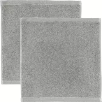 Мини-полотенца Erwin Mller 2er-Pack 155415, 30x1x30 см, серебряный