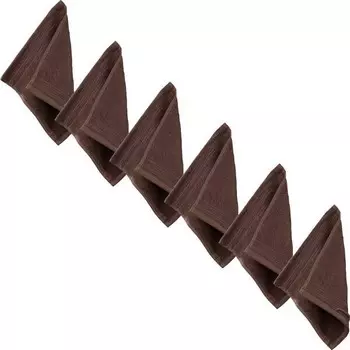 Мини-полотенца Erwin Mller 6er-Pack 202515, 30x1x30 см, коричневый