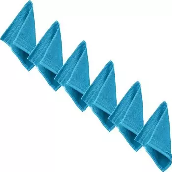 Мини-полотенца Erwin Mller 6er-Pack 202515, 30x1x30 см, бирюзовый