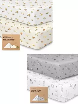 Мини-простыни для кроватки Keababies