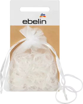 Мини-резинки для волос в прозрачных мешочках из органзы 250 шт. ebelin