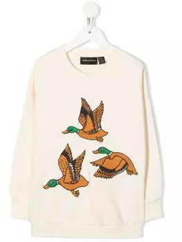 Mini Rodini джемпер с принтом, белый