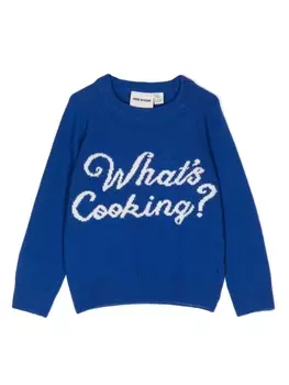 Mini Rodini джемпер вязки интарсия, синий