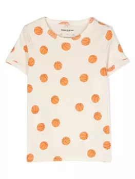 Mini Rodini футболка Basketball, белый