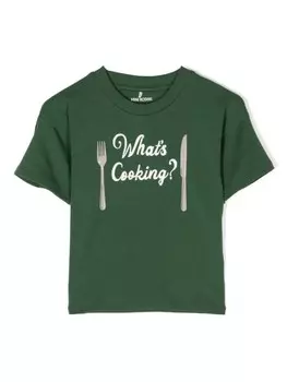 Mini Rodini футболка с графичным принтом, зеленый