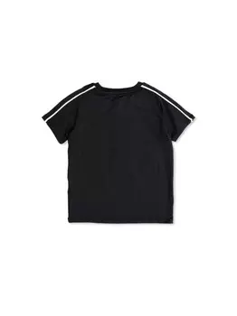 Mini Rodini футболка с логотипом, черный