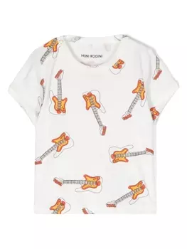 Mini Rodini футболка с принтом, белый