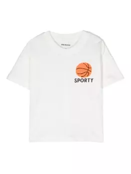 Mini Rodini футболка Squirrels, белый