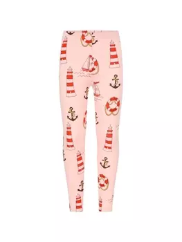 Mini Rodini легинсы с принтом, розовый