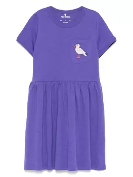 Mini Rodini платье Seagull, фиолетовый