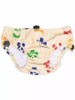 Mini Rodini плавки бикини с принтом, нейтральный цвет