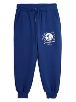 Mini Rodini спортивные штаны с логотипом, синий